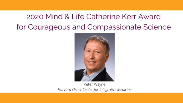 Dr. Peter Wayne Honored With Catherine Kerr Award For Courageous And ...